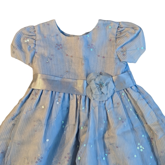 Other - Toddler Girls Blue Shirt Sleeve Dress size 4T